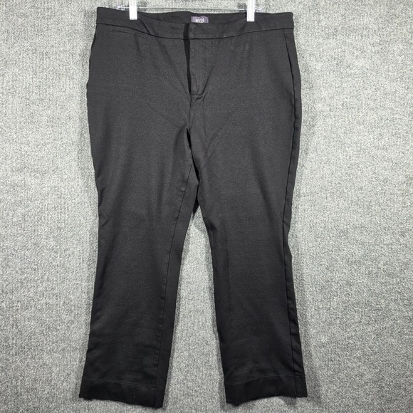 NYDJ Pants - NYDJ Ponte Knit Trousers Womens 16 Black Lift‎ Tuck Slim Workwear M11Z2020